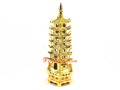 Bejeweled Golden Feng Shui 7-level Pagoda