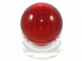 Red Mantra Ball with Stand