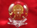Thousand Armed Kuan Yin Crystal Ball With Lotus Stand