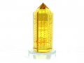 Yellow Crystal Point with Sacred Increasing Mantras