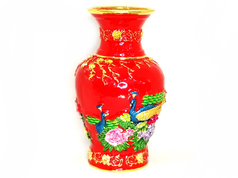 Bejewelled Action Vase (Red)