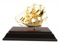 24k Gold Plated Hand-crafted Exquisite Wealth Ship 30gp