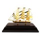24k Gold Plated Hand-crafted Exquisite Wealth Ship 34gp