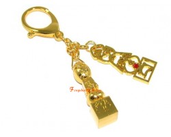 Family Pack 4 Pieces of 5 Element Pagoda with Seed Syllable Keychain