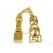 Family Pack 4 Pieces of 5 Element Pagoda with Seed Syllable Keychain