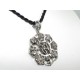 8 Auspicious Objects with Om Pendant (Silver)