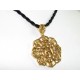 8 Auspicious Objects with Om Pendant (Golden)