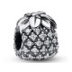 925 Sterling Silver Bejeweled Pineapple Bead Charm