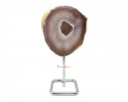 Agate Geode Wealth Basin with Stand (A)