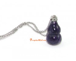 Amethyst Wu Lou Pendant for Health Luck