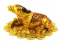Bejeweled Bull Resting on a Bed of Coins