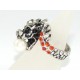 Bejeweled Dragon Ring for Success Luck