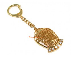 Bejewelled Kalachakra Protection Amulet Keychain