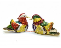 Bejeweled Mandarin Ducks to Enhance Love Luck