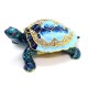 Bejeweled Wish-Fulfilling Blue Lucky Tortoise