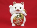 Bejeweled Wishfulfilling Fortune Cat (White)
