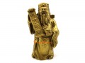 Brass Chinese Wealth God Holding Scroll