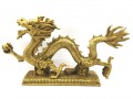 Brass Feng Shui Dragon Grasping Ball (XL)