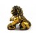 Pair of Brass Feng Shui Fu Dogs (L)