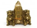 Brass Fu Dogs with Shi Gan Dang Mountain