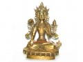 Brass White Tara Goddess of Peace and Protection Statue
