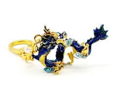 Celestial Water Dragon Feng Shui Keychain