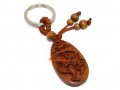 Chinese Horoscope Wood Keychain - Monkey