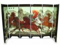Chinese Tabletop Mini Folding Screens - Eight Running Horses