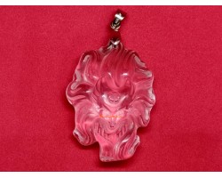 Clear Quartz 9 Tails Fox Pendant for Marriage Protection