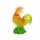 Colorful Feng Shui Rooster on Treasure