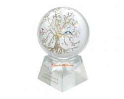 Crystal Globe with Tree of Life