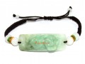 Curved Jade Piyao Adjustable Bracelet