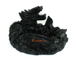 Good Fortune Dragon Tray (Black)