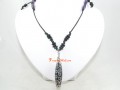 Tibetan Dzi Bead Pendant with Designer Necklace