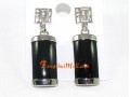 Obsidian Earrings with Fuk for Fortune Luck
