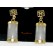 White Jade Earrings with Fuk for Fortune Luck