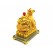 Exquisite Golden Good Fortune Rat with Wealth Bag (L)