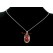 Feng Shui Ingot Crystal Pendant with Necklace