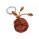 Feng Shui Pair of Money Frogs Wood Keychain