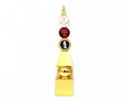 Five Element Pagoda With Om Ah Hum (10 inches)