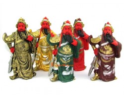 5 Element Kwan Kung Statues