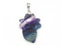 Fluorite Nine-Tailed Fox Pendant for Infidelity Protection