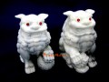 Pair of White Feng Shui Fu Dogs