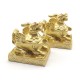 Pair of Golden Brass Pi Yao