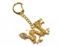 Golden Dragon Feng Shui Keychain