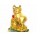 Golden Good Fortune Pig with Wealth Bag (L)