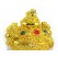 Golden Wealth Pot with Money Frogs for Prosperity Luck