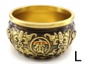 Good Fortune Bats and Carp Brass Wealth Bowl