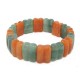 Green and Orange Aventurine Crystal Bracelet