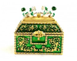 Green Treasure Chest for Growing Money Luck